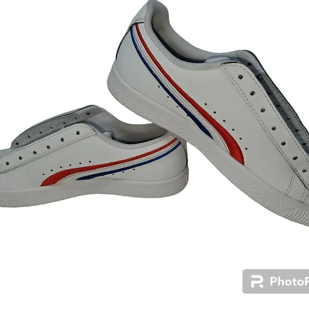 Puma Clyde 4th Of July GS Junior Big Kids Girl Shoes 365743-01 Size 7C